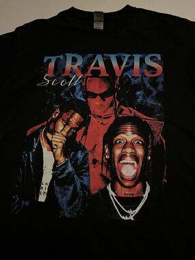 Travis Scott Astroworld Rap Hip Hop Music Tour Album T-Shirt MEDIUM Kylie Cactus